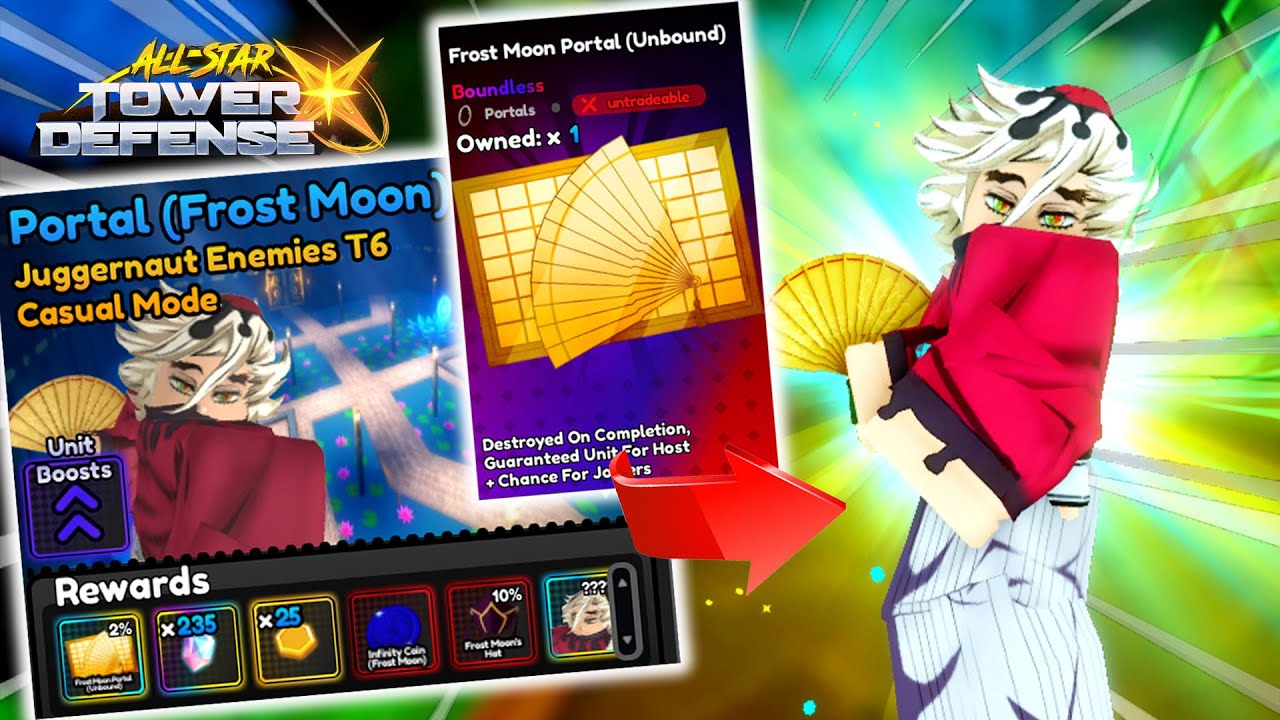 Frost Moon (Douma) Portal Gameplay | ASTDX Update 6 (Roblox)