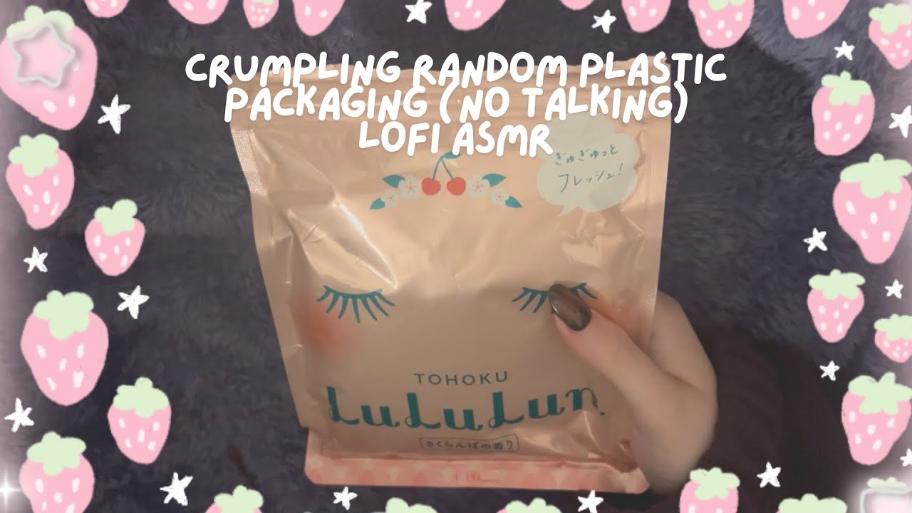 crumpling random plastic packaging (no talking) lofi asmr