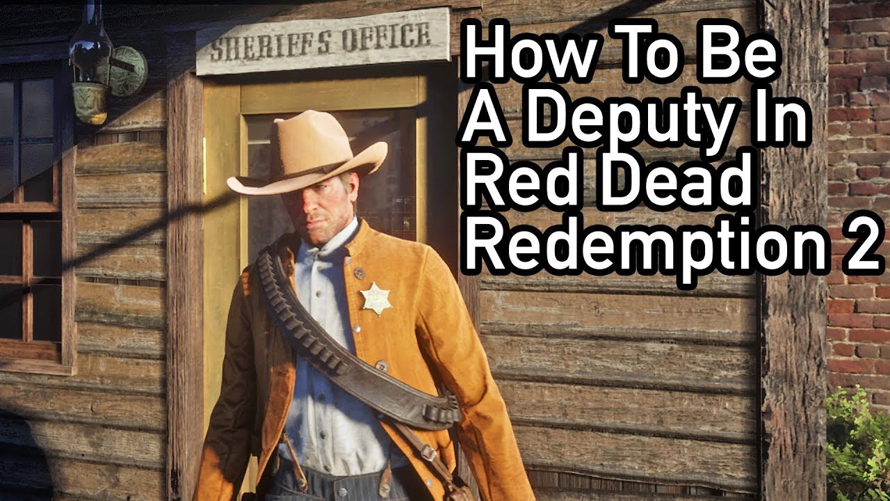 How To Be A Deputy/Join the Sheriff's Department in Red Dead Redemption 2  (Keep Badge Trick) - YouTube
