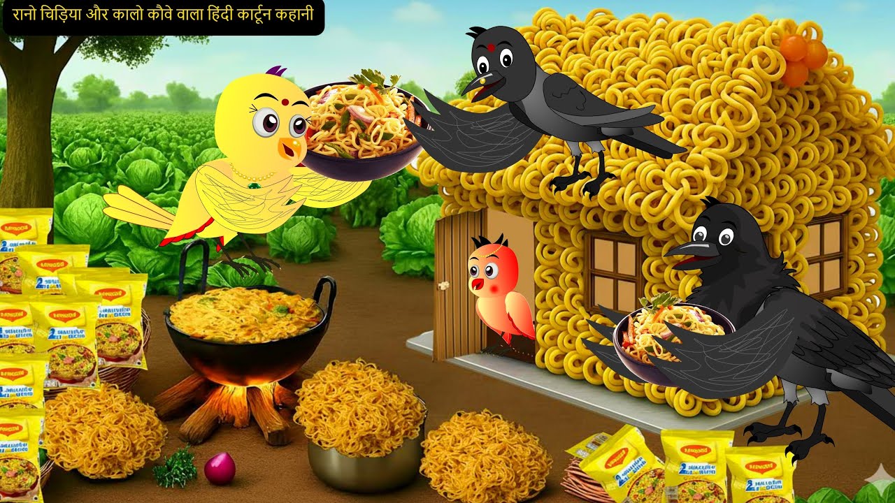 कार्टून।Jungle me Barf Barish ki kahani |जंगल में ठंड का कहर|Hindi kahani|Rano Chidiya wala cartoon