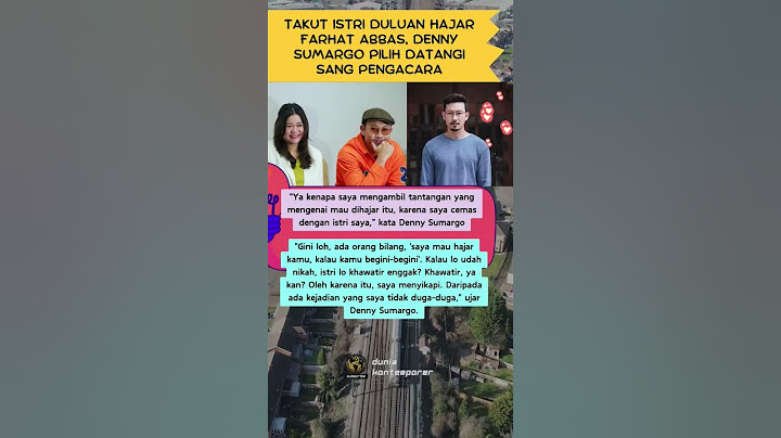 Takut Istri Duluan Hajar Farhat Abbas, Denny Sumargo Pilih Datangi Sang Pengacara #duniakontemporer