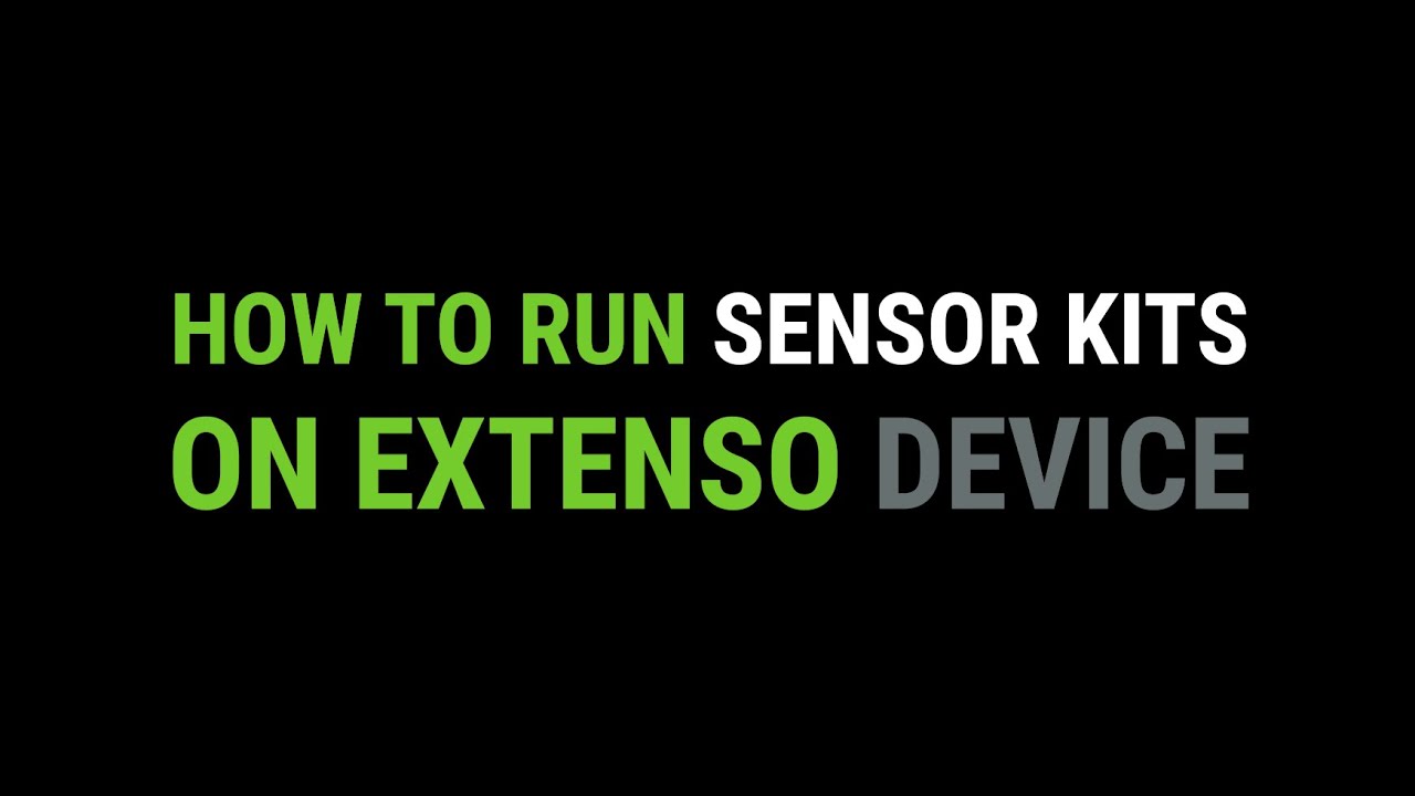 Video 7 - How to run Sensor Kits on Extenso - YouTube