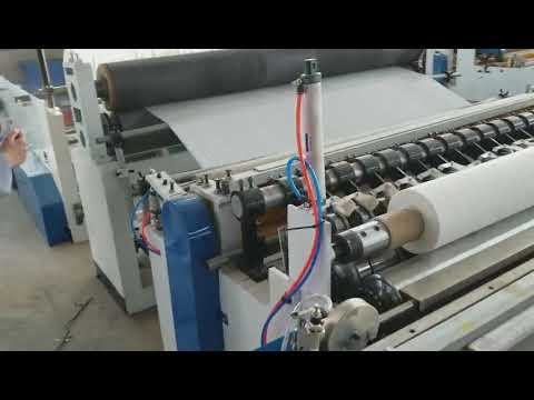 Машина за макси ролки за тоалетна хартия |Производство на тоалетни макси ролки |Пренавиваща машина за нарязване на ролки Maxi