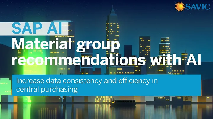 Material Group Recommendations with AI | Smarter Procurement & Data Accuracy with SAP