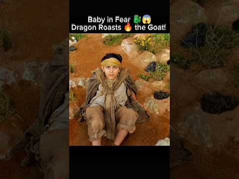 Baby in Fear 🐉😱Dragon Roasts 🔥 the Goat! #shorts #houseofthedragon #dragon