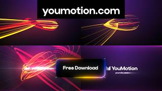 Speed Lines Logo — Free Colorful Ribbon Reveal (Ae, Pr, Dr)