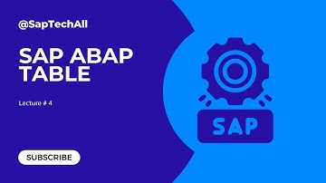 How to Create SAP Transparent Tables