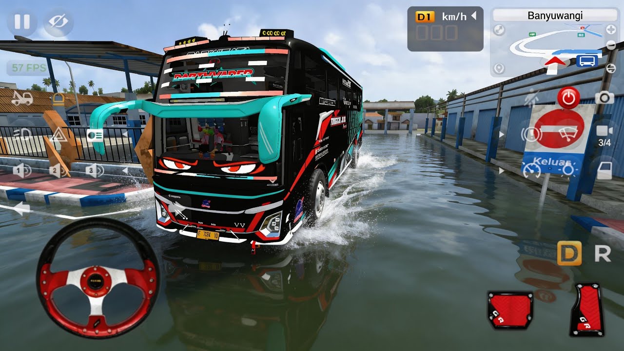 Bus DarthVander Full Modif Keluar Terminal Banyuwangi! Keren Parah 😱 ...