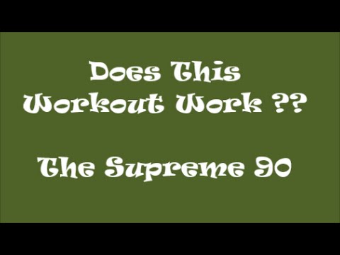 Supreme 90 Day Workout Exercise Chart Download