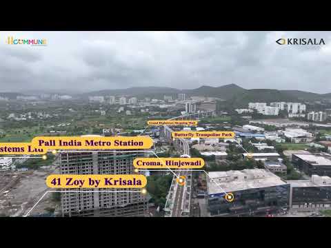 41 Commune, Hinjawadi: Iconic Studio Apartments & Marketplace | Drone Tour & Route Map