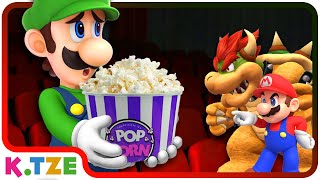 Mario & Luigi go to the MARIO MOVIE 🎬😂 Super Mario Odyssey Story