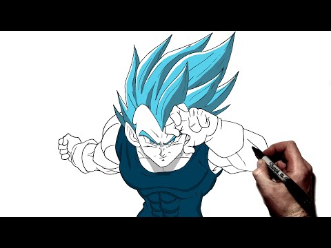 Vegeta ssj blue - Desenho de perfect_gael - Gartic