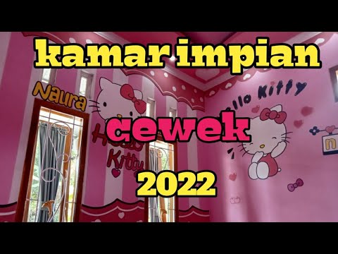 Kamar Hello Kitty terbaru 2022 | Desain kamar cewek