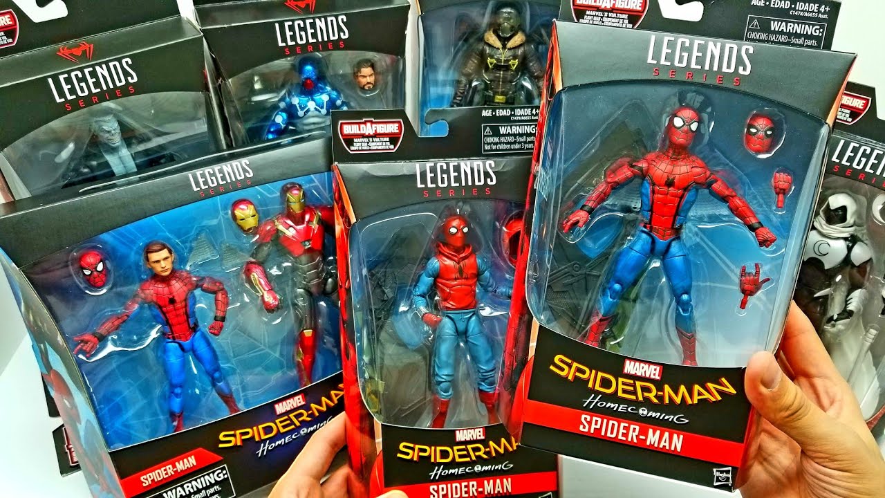 lose panic shade SPIDER-MAN HOMECOMING Marvel Legends Complete Set! Vulture Build a Figure -  YouTube