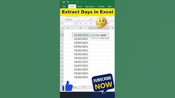 Extract Days Name from Date in Excel || Amazing Shortcut Keys in Excel || #excel #exceltips