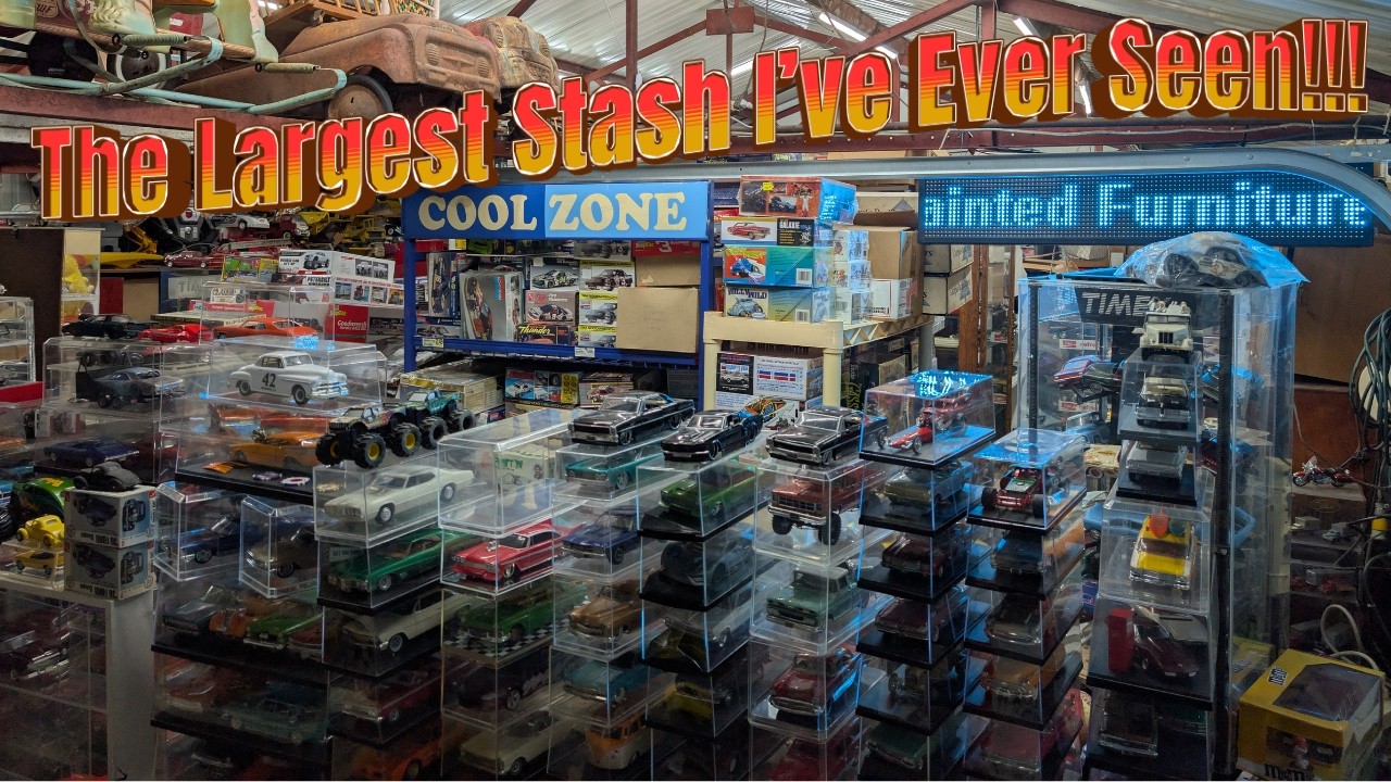 If you like stacked, piled and cramped model stashes this video is for you!!!