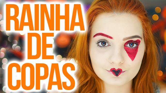 TUTORIAL: METADE DO ROSTO DE CAVEIRA COM MAQUIAGEM por Nayara Rattacasso 