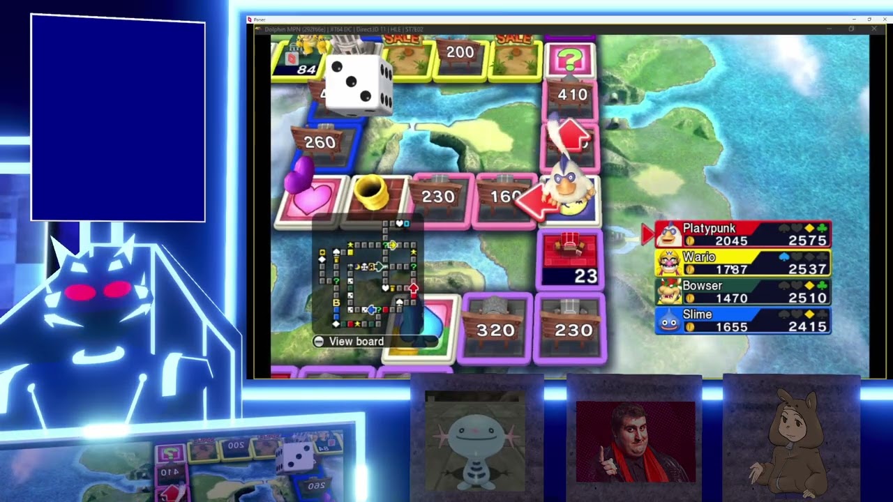 Fortune Street with the Madnesscrew. @clarksmadness , @nintendaan and @hitoretrogaming