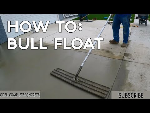 Video: Waar wordt een bull float voor gebruikt?