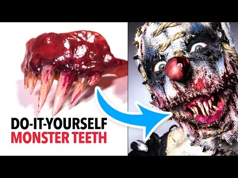 Super easy monster teeth tutorial