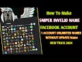 How to Make INVELID Emoji Name Account on Facebook 2023 | Create SNIPER Emoji Name Facebook ID 2023