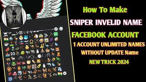 How to Make INVELID Emoji Name Account on Facebook 2023 | Create SNIPER Emoji Name Facebook ID 2023