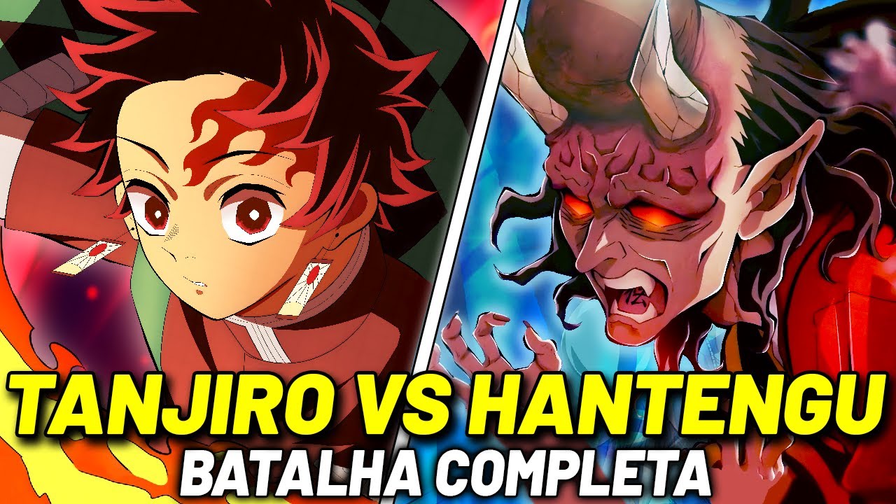 TANJIRO, NEZUKO E GENYA VS HANTENGU (Lua Superior 4)