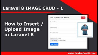 Laravel Image CRUD-1: How to insert/upload image in database in laravel 8
