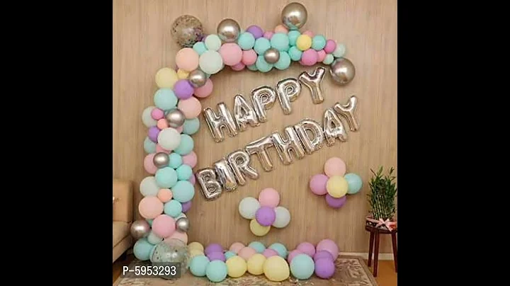 birth day party decoration items combo at home ||#shorts