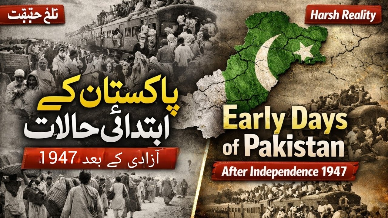 Bad Conditions of Pakistan in Early Years | Problems After Independence 1947