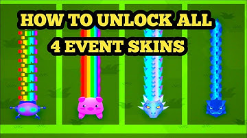 Snake.io How To Unlock All 4 Over The Rainbow Event Snakes Skin! Rainbot,Hambow,Smogon,Cirrus