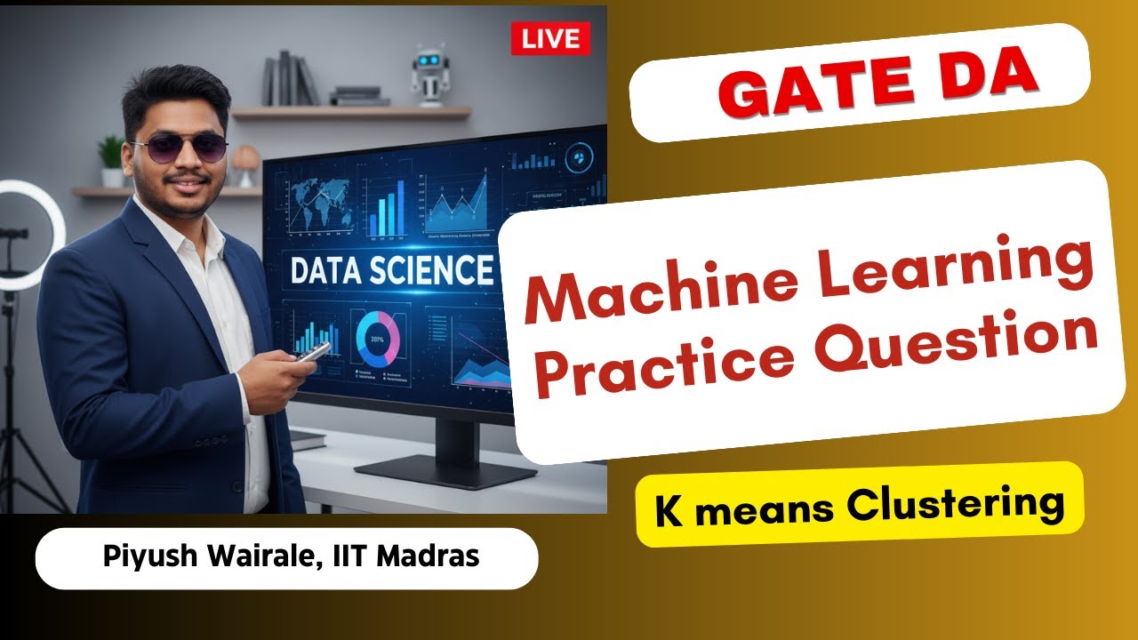 Important GATE DA Machine Learning Practice Question | K Means ...