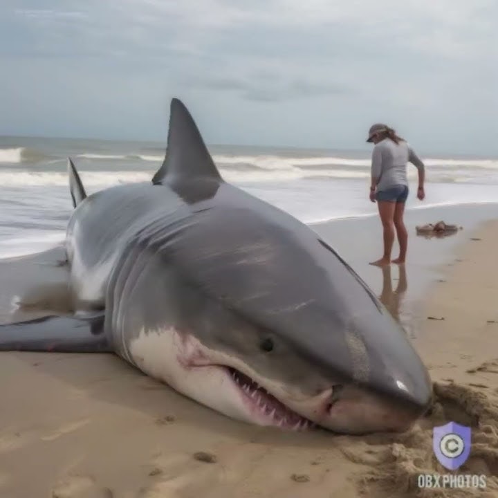 Great white shark washed up North Carolina