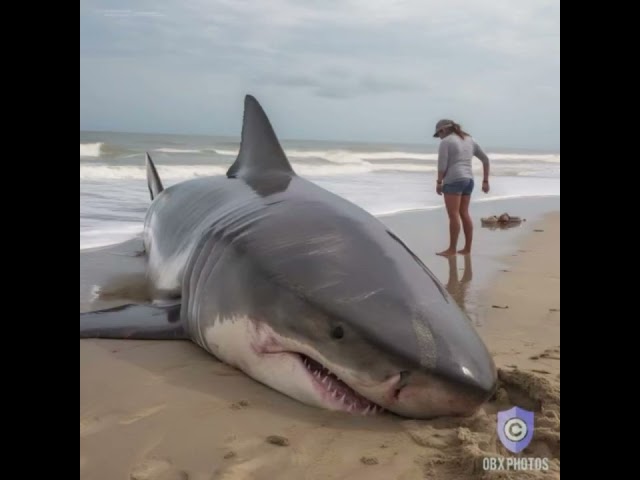 Great white shark washed up North Carolina class=