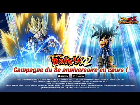 【DRAGON BALL Z DOKKAN BATTLE】Vidéo promotionnelle du Double Festival Dokkan du 8e anniversaire