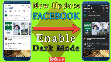 Facebook new update Enable Dark Mode official app
