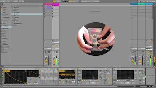 Custom 40106 noise box + Ableton Live LFO shaping