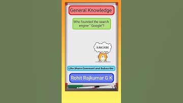 Who founded the search engine " Google"? #shorts #short #viral #ytshorts #video #trending #gk #quiz