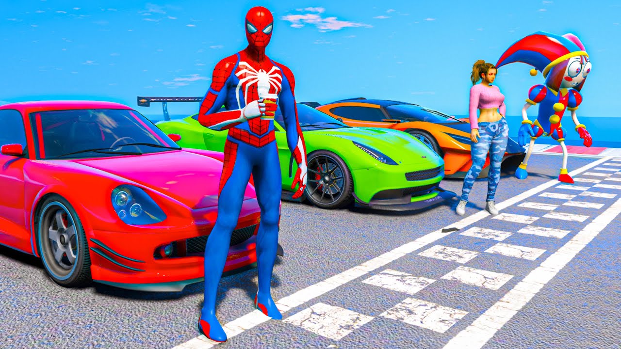 SpiderMan LUCIA GTA 6 THE AMAZING DIGITAL CIRCUS JOIN A RACING 