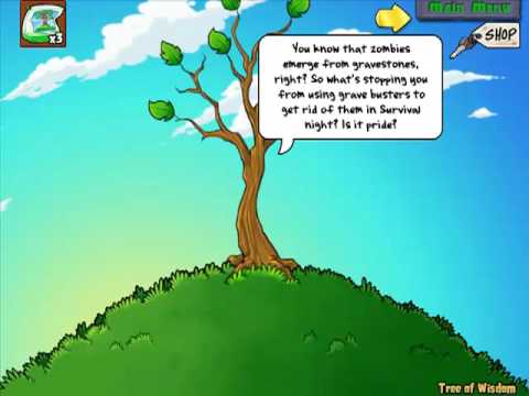 Plant The Tree of WisDom - 100 Feet Tall #100 #PlantsvsZombies