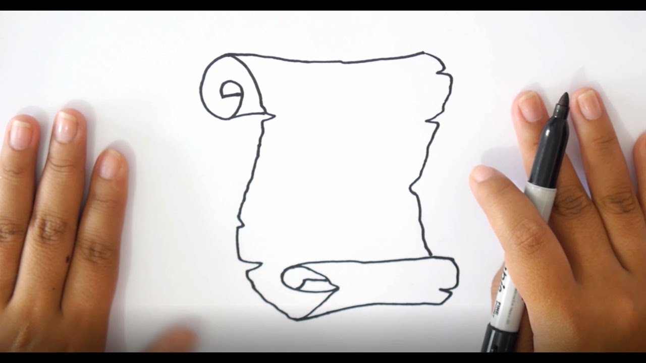 Dibujo De Un Pergamino Cómo Dibujar un PERGAMINO? 📜 Dibujo de un PERGAMINO paso a paso 📜 -  YouTube