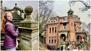 Real Haunted Mansion that inspired Disney World Harry Packer Mansion | Jim Thorpe PA Travel Vlog