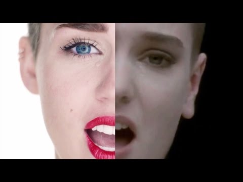 Miley Cyrus Vs Sinead O'Connor -  Nothing Compares To Wrecking Ball