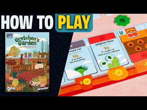 Gretchen's Garden | How to Play | Learn to Play in 9 Minutes! | Action Selection Greenery Board Game