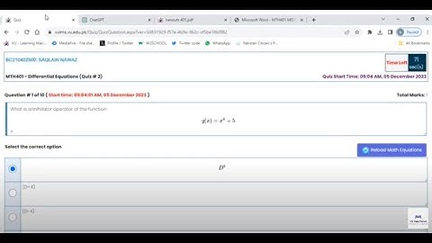 CS402 Quiz No 2 Fall 2023|| CS402 Quiz No 2 2023