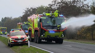 Grossübung Am Fmo Simulierter Flugzeugabsturz Mit Mehreren Verletzten - Einsatzfahrten - Greven