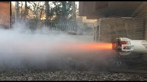 Mk4.3 Bates Toroidal Aerospike Test 1 SlowMo January 1 2023