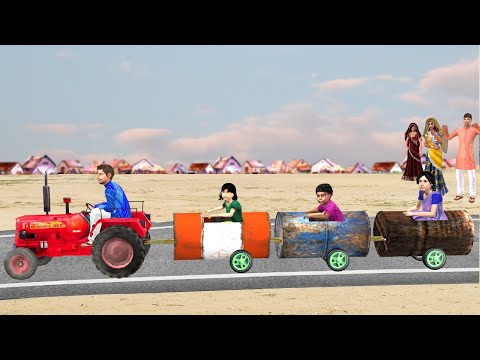 Mini Tractor Drum Ka Mini Taxiwala Desi Jugad Hindi Kahaniya Hindi Moral Stories New Comedy Video