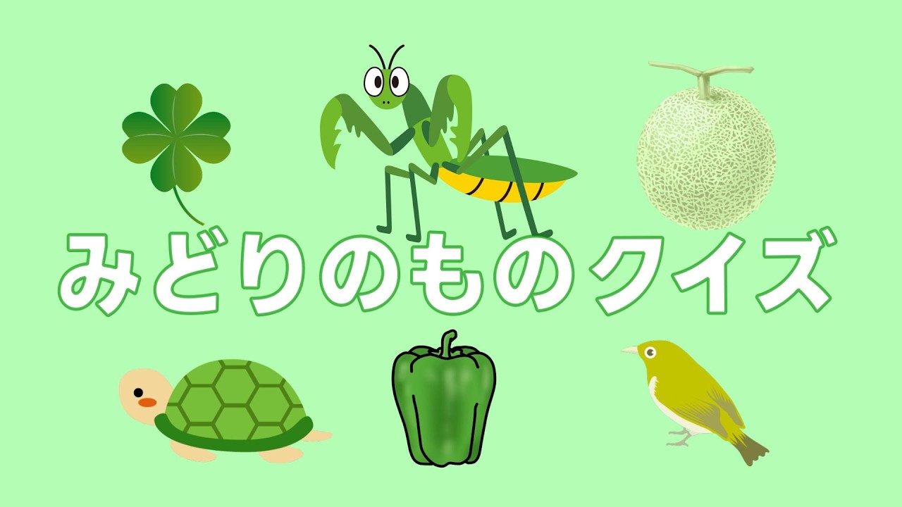 みどりのものをおぼえよう！