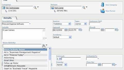 Sage CRM Sales Opportunities Management
